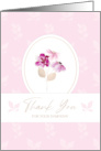 Thank You for your Sympathy Pink Flowers card