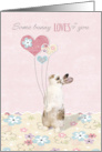 Cute Bunny Funny Valentine’s Day Some Bunny Loves You card