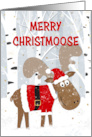 Merry Christmas Festive Moose card