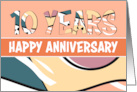 Employee 10th Anniversary Fun Pattern card