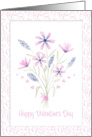 Valentine’s Day Bouquet of Flowers Love You Always card