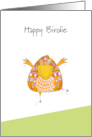Birthday Happy Birdie card