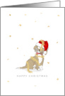 Little Dog Tinsel Tangle Christmas card