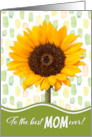 Best Mom Sunflower Mother’s Day card