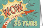Employee 35th Anniversary Vintage Comic Book Style card