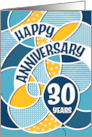 Employee 30th Anniversary Bold Pattern card