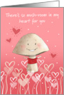 Cute Mushroom Character Valentine’s Day card