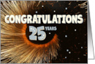 Employee 25th Anniversary Swirl and Stars card
