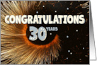 Employee 30th Anniversary Swirl and Stars card