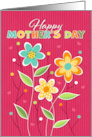 Colorful Illustrated Flowers Mother’s Day card