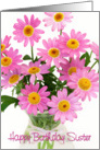Sister Birthday Card - Pink Floral Abundance card