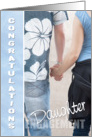 Daughter Congratulations on Your Engagement Card - Holding Hands card