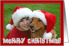 Christmas Photo Card - Sparkle Effect Merry Christmas card