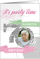 70th Birthday Party Invitation - Add Your Own Photo and Text card