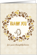 Customizable Text Thank You Card - Pretty Little Nature card