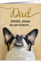 Funny Fathers Day Card - Dog With Goofy Grin card