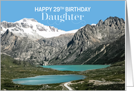 Daughter 29th Birthday - Snowcapped Mountaines card