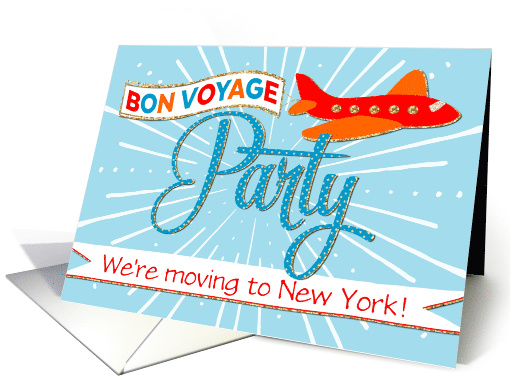 Bon Voyage Party Invitation Custom Text - Moving -... (1382284)