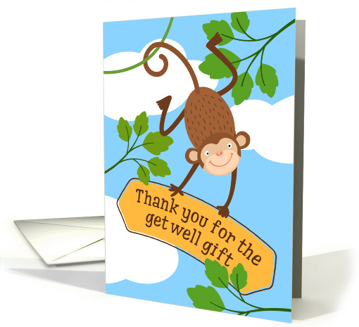 Fun Thank You for the Get Well Gift Card - Monkey... (1388164)