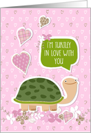 Funny Valentine’s Day Card - Cute Turtle Cartoon card