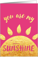 Valentine’s Day Card - You Are My Sunshine card