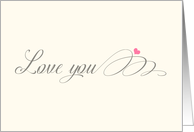 Love You card