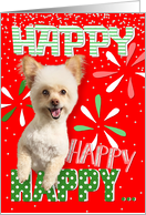 Happy Dog Christmas Card