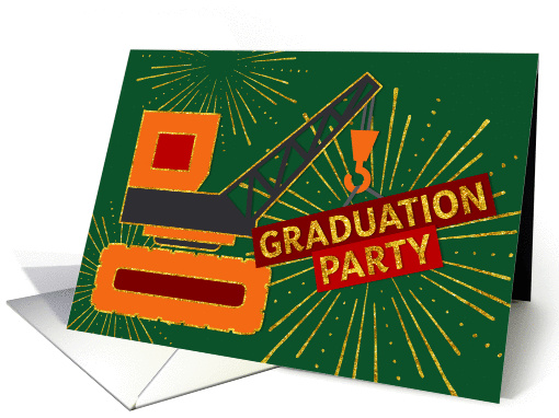 Graduation Party Invitation - Heavy Equipment Operator card (1429596)