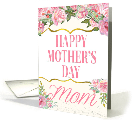 Mothers Day Card for Mom - Pretty Pink Flowers card (1462172)