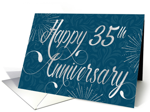 Employee Anniversary 35 Years - Swirly Text and Star... (1468584)