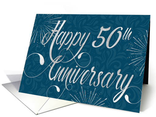 Employee Anniversary 50 Years - Swirly Text and Star... (1468590)