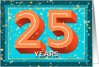 Employee Anniversary 25 Years - Bold Numbers card