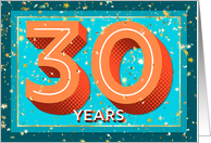 Employee Anniversary 30 Years - Bold Numbers card
