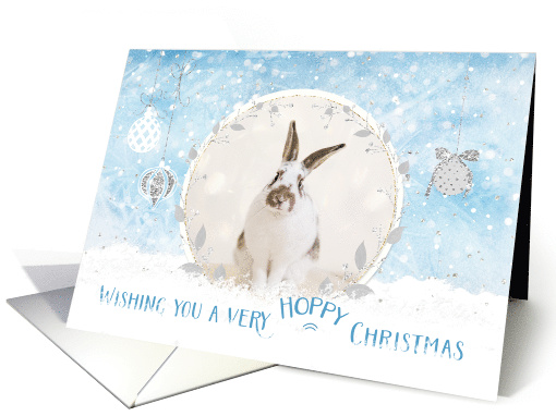 Christmas Card - Bunny and Snow Scene card (1550158)