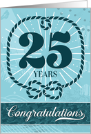 Employee Anniversary 25 Years - Nautical Theme card