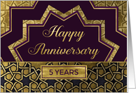 Employee Anniversary 5 Years card