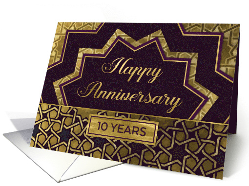 Employee Anniversary 10 Years card (1559234)