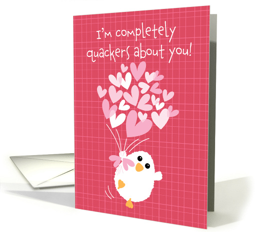 Sending Some Love Quackers Style Valentine's Day Duck card (1671302)