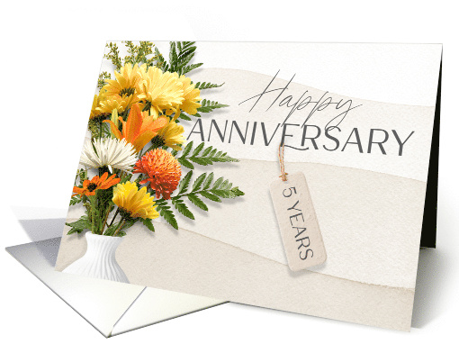 Employee 5th Anniversary Fresh Flowers card (1678444)