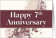 Employee 7th Anniversary Contemporary Abstract card