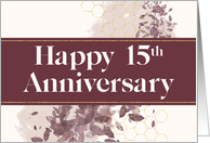 Employee 15th Anniversary Contemporary Abstract card