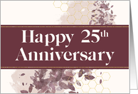 Employee 25th Anniversary Contemporary Abstract card