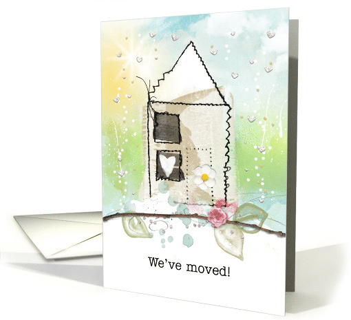 Moved House Announcement Digital Scrapbook Style card (1684688)