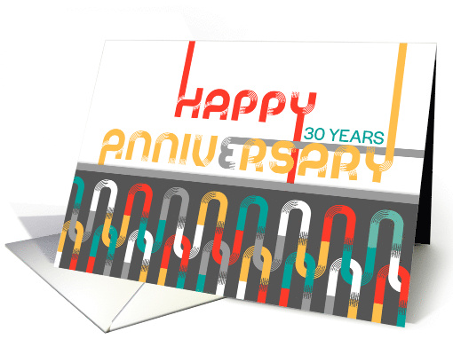 Employee 30th Anniversary Featured Font card (1685096)