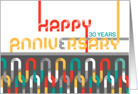 Employee 30th Anniversary Featured Font card