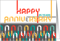 Employee 25th Anniversary Featured Font card