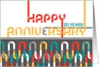 Employee 20th Anniversary Featured Font card