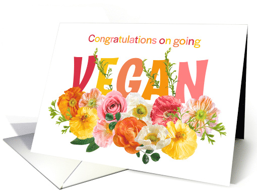 Congratulations On Going Vegan card (1686062)