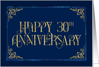 Employee 30th Anniversary Fabulous Font card