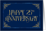 Employee 25th Anniversary Fabulous Font card